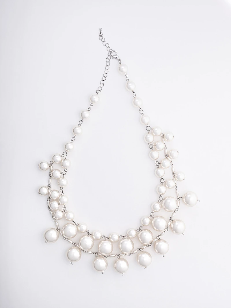 Multi-Pearl Statement Necklace