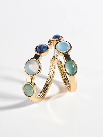 Neutral Multi-Stone Earrings