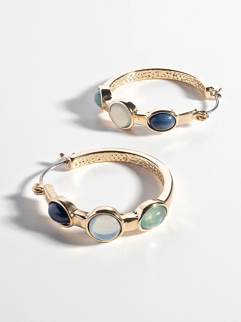 Neutral Multi-Stone Earrings