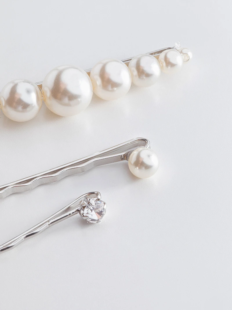 Pearl Trio Hair Pins