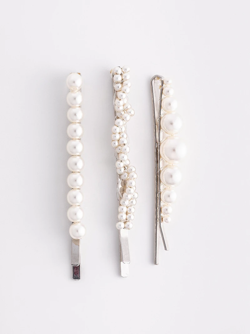 Pearl Trio Hairpins