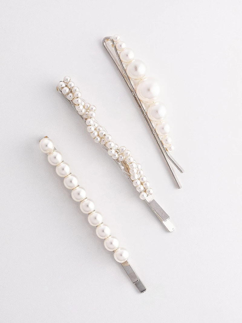 Pearl Trio Hairpins
