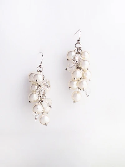Pearls and Beads Chandeliar Earrings