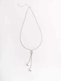 Y-Knot Pearl Necklace