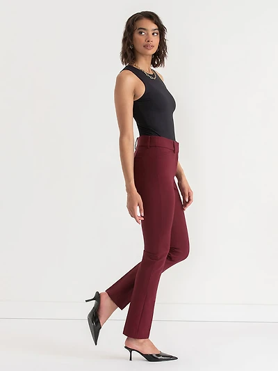Spencer Straight Leg Pant  Luxe Ponte Zinfandel