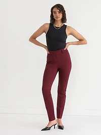 Spencer Straight Leg Pant  Luxe Ponte Zinfandel