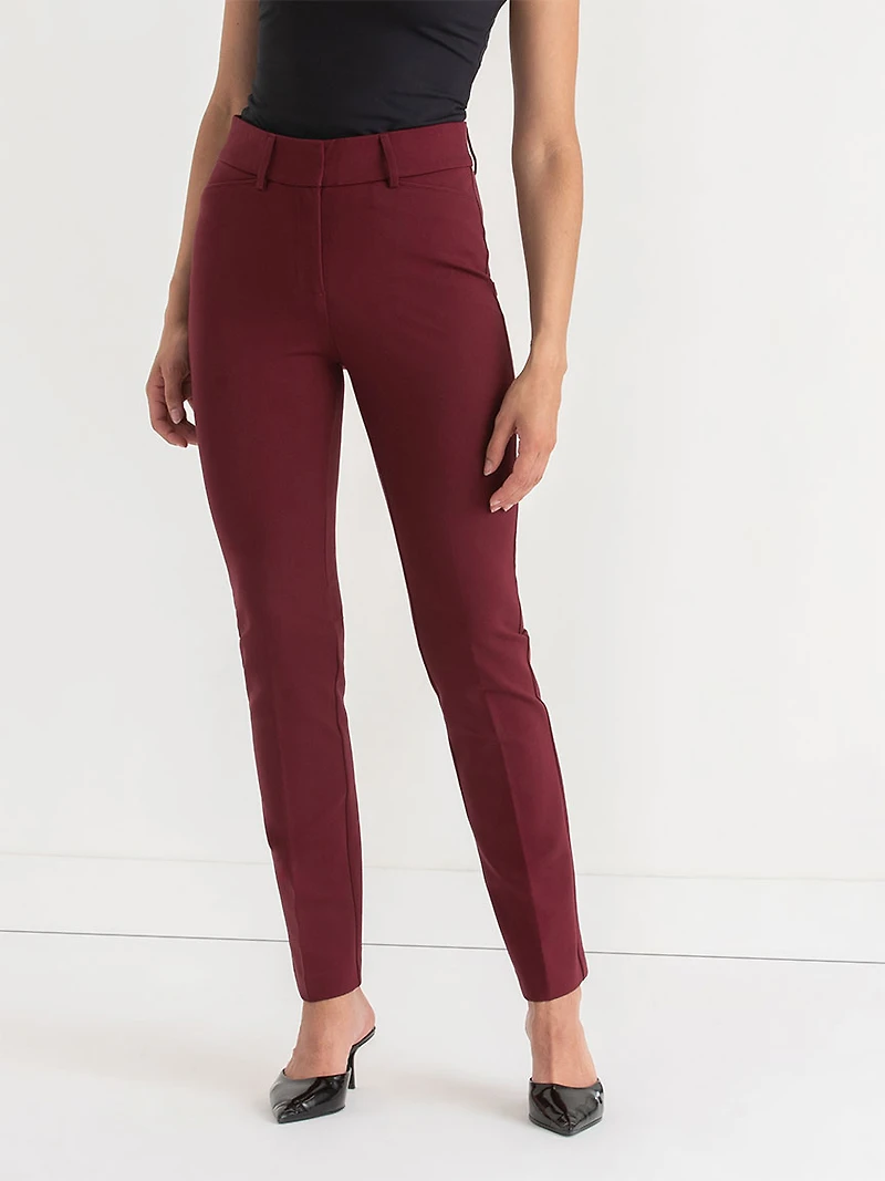 Spencer Straight Leg Pant  Luxe Ponte Zinfandel