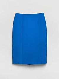 Pencil Skirt Luxe Ponte Blue