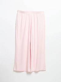 Lace Trim Cami with Crop Pant Sleepset Barely Pink