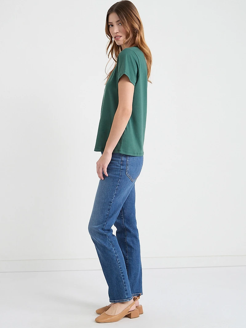 Relaxed Crewneck T-Shirt Forest Green