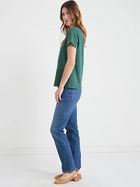 Relaxed Crewneck T-Shirt Forest Green