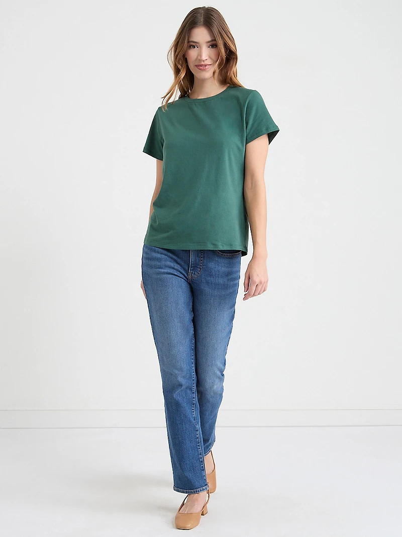 Relaxed Crewneck T-Shirt Forest Green