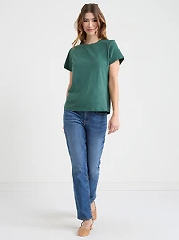 Relaxed Crewneck T-Shirt Forest Green