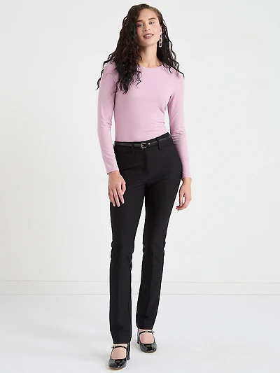 Essential Long-Sleeve Bodysuit Mauve Shadows