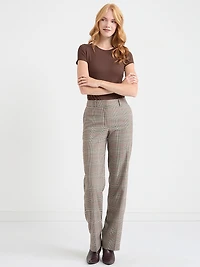 Short Sleeve Crewneck Bodysuit Coffee