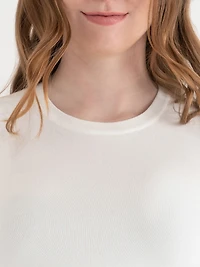 Sleeveless Layering Sweater Tank Blanc/Black Stripe