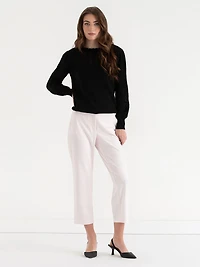 Spencer Straight Crop Pant Barely Pink