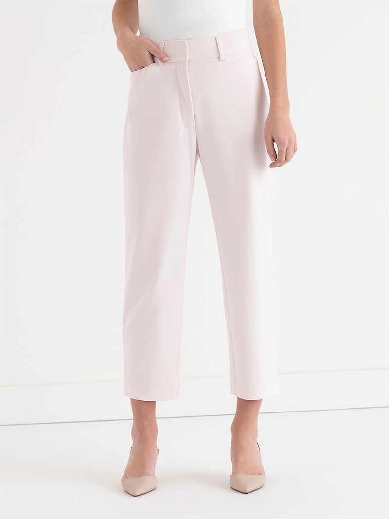 Spencer Straight Crop Pant Barely Pink