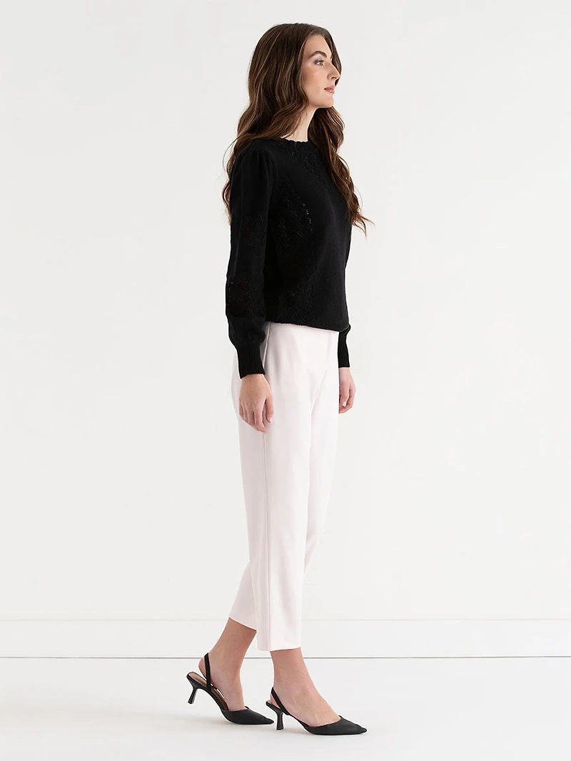 Spencer Straight Crop Pant Barely Pink
