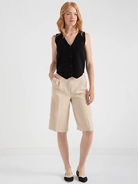 Maxwell Pleated Walking Short Hummus