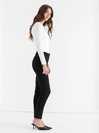 Syd Slim Ankle Pant Microtwill Black