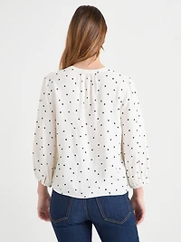 Bubble Sleeve Henley