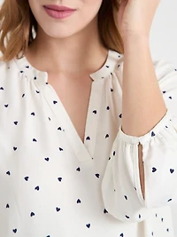 Bubble Sleeve Henley