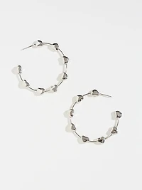 Heart Hoop Earrings