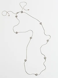 Long Delicate Heart Necklace