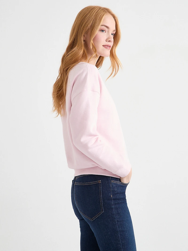 Long-Sleeved Fleece Sweatshirt