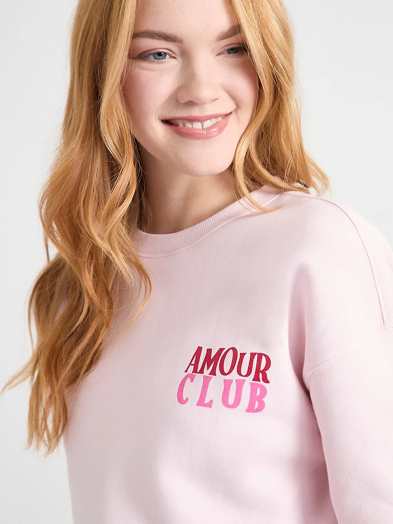 Long-Sleeved Fleece Sweatshirt