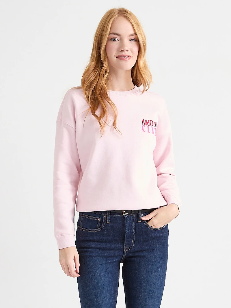 Long-Sleeved Fleece Sweatshirt