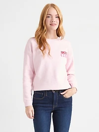 Long-Sleeved Fleece Sweatshirt