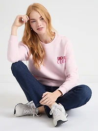 Long-Sleeved Fleece Sweatshirt