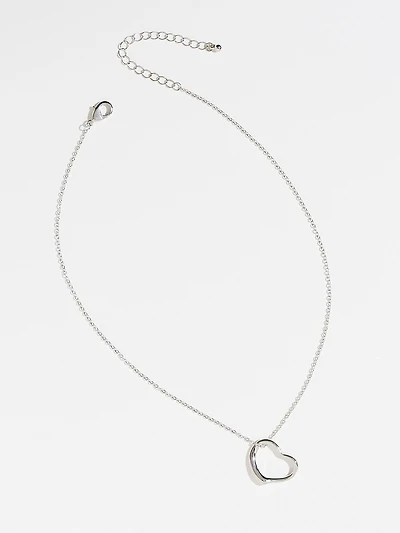 Open Heart Pendant Necklace