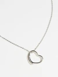 Open Heart Pendant Necklace