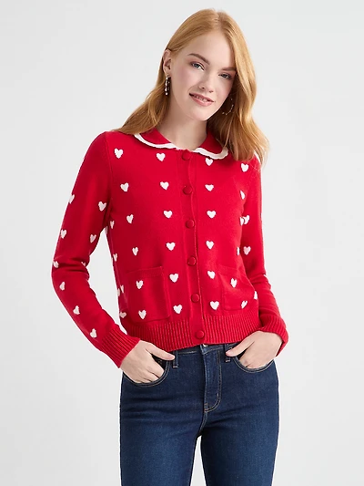 Pan Collar Cardigan