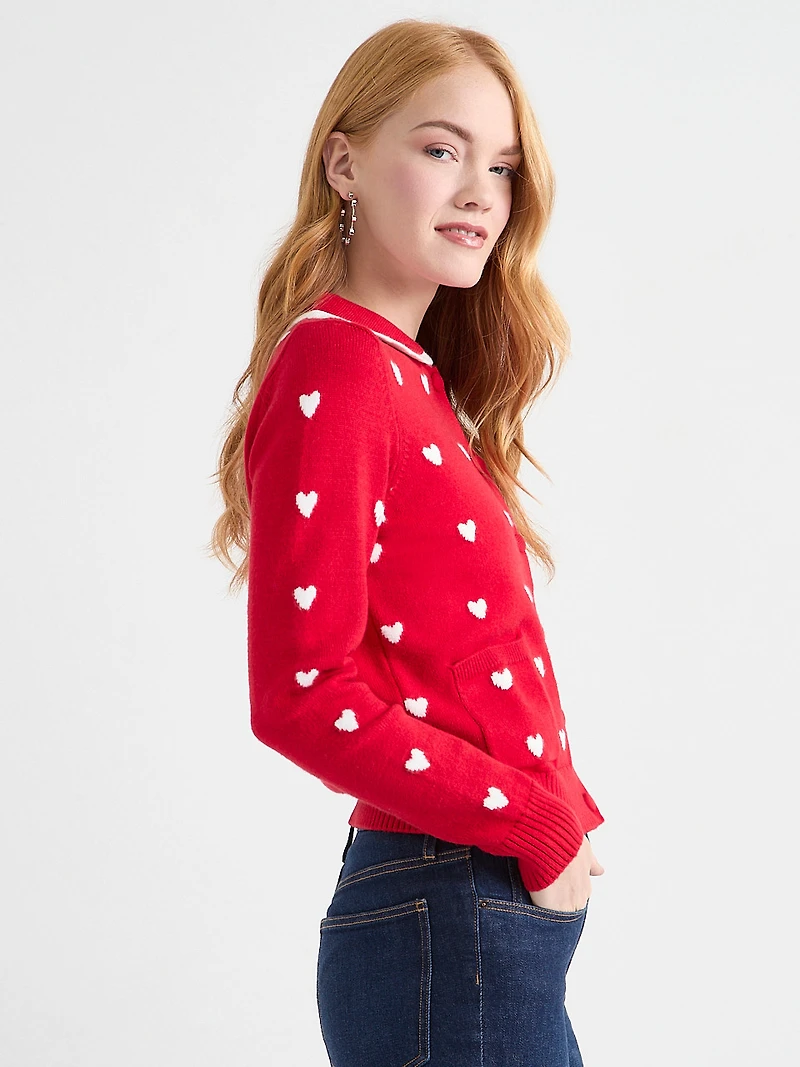 Pan Collar Cardigan