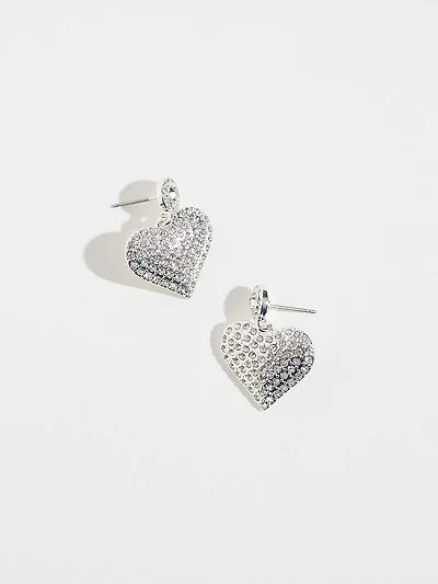 Pave Heart Earrings