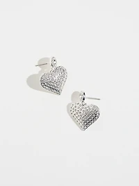 Pave Heart Earrings