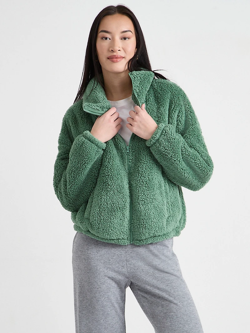 Sherpa Zipper Front Jacket