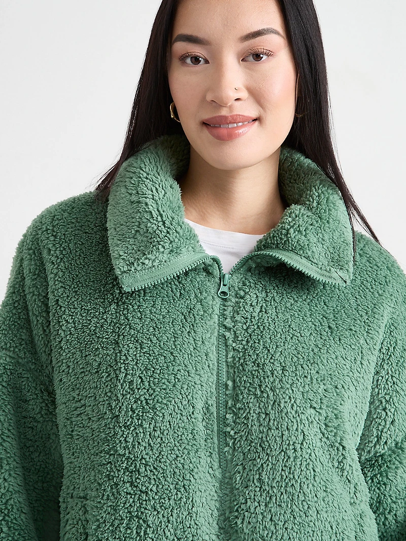 Sherpa Zipper Front Jacket