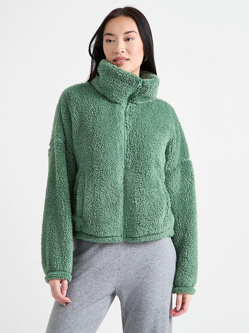 Sherpa Zipper Front Jacket