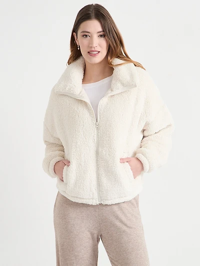 Sherpa Zipper-Front Jacket