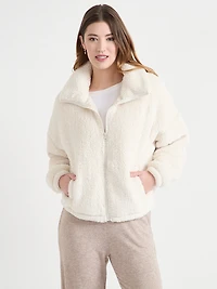 Sherpa Zipper-Front Jacket