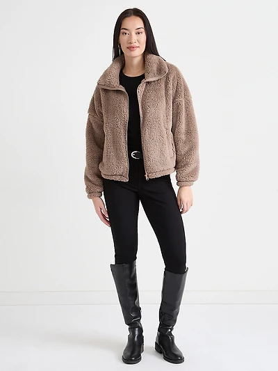 Sherpa Zip-Up Jacket