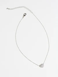 Short Delicate Heart Necklace