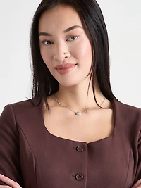 Short Delicate Heart Necklace