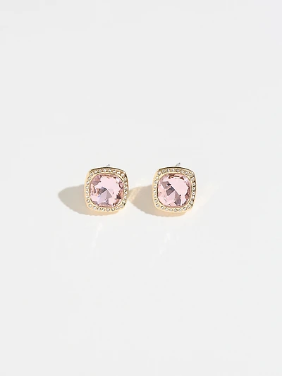 Stone & Pave Stud Earrings