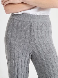 Sweater Cable Knit Pull-On Pant